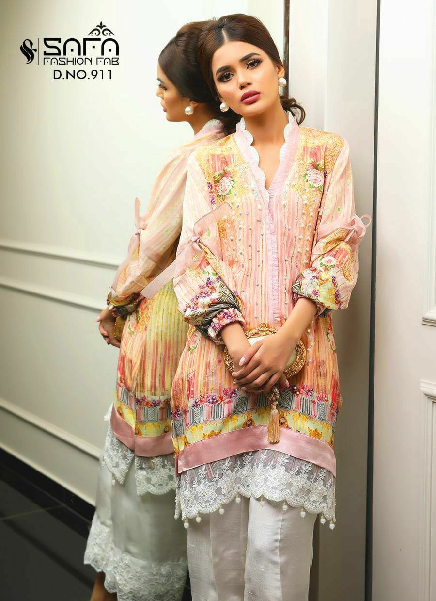 Safa Fashion Sf 916 Latest Fancy Pure Maslin Digital print  Desiner Festive Wear Collection